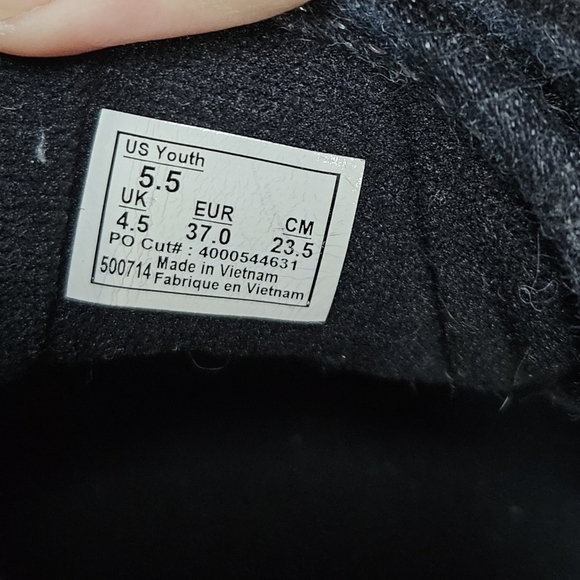 Vans Black Fabric Low Profile Skater Lace Up Sneakers Size Y5.5 - Picture 8 of 8